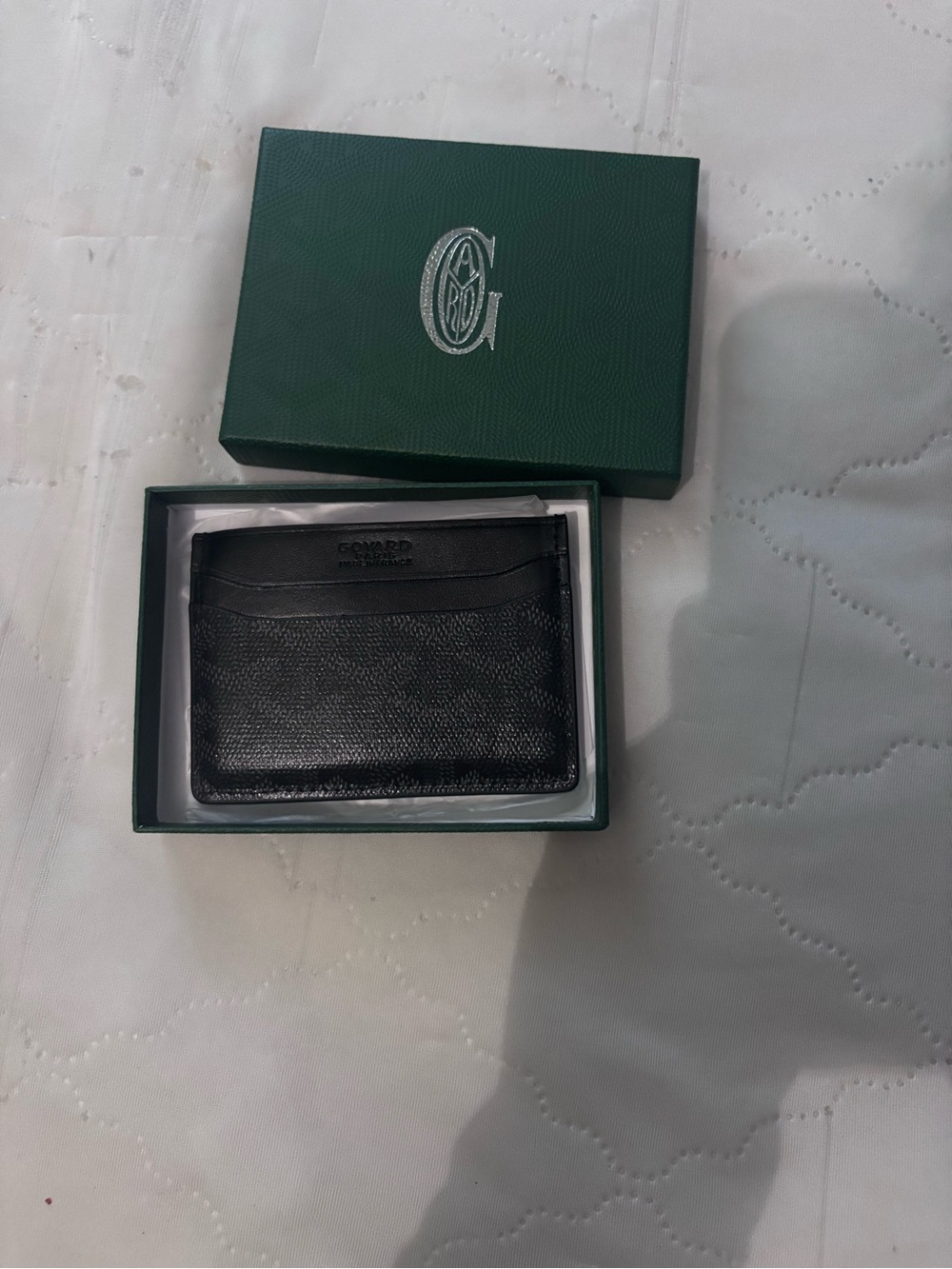 Goyard Black Leather Card Case